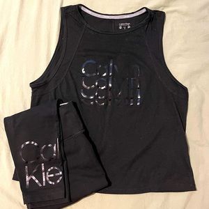 Calvin Klein Athletic legging tank top set